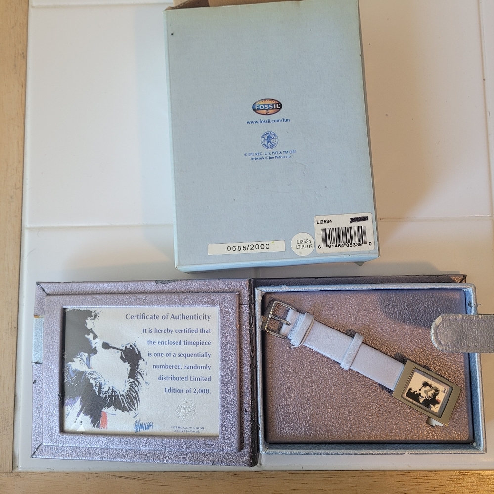 Elvis Presley Limited Edition Fossil Watch 686 out of 2000. New, w/ Tags
